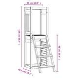 vidaXL Speelhuis 53x46,5x169 cm geïmpregneerd grenenhout