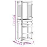 vidaXL Speeltoren 53x46,5x169 cm massief grenenhout