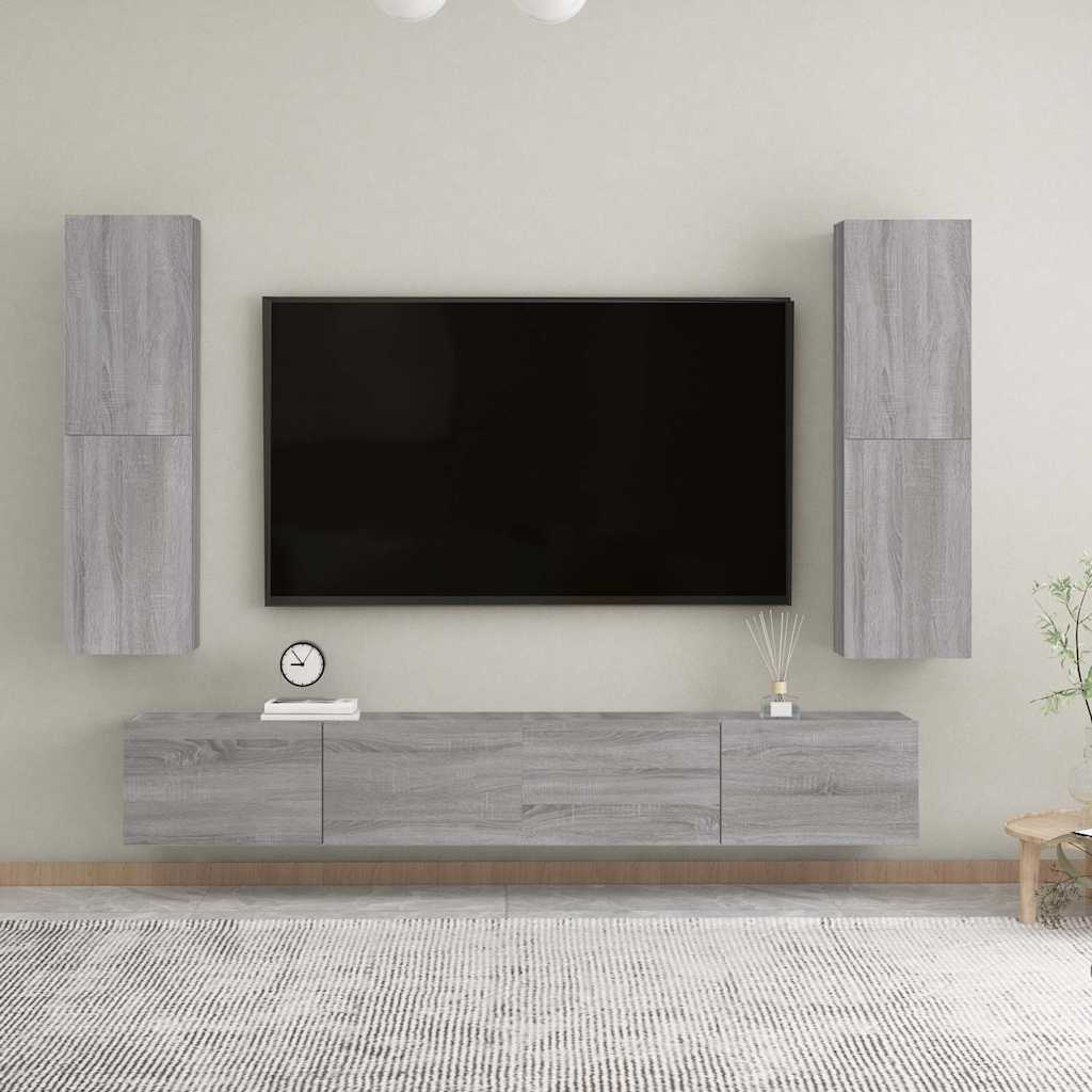 vidaXL Tv-meubel 30,5x30x60 cm bewerkt hout wit