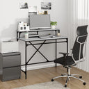 vidaXL Bureau 100x50x90 cm bewerkt hout en ijzer sonoma eikenkleur