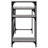 vidaXL Bureau schappen 135x50x90 bewerkt hout en ijzer sonoma eiken