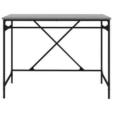 vidaXL Bureau 100x50x75 cm bewerkt hout en ijzer zwart