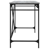 vidaXL Bureau 100x50x75 cm bewerkt hout en ijzer zwart