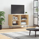 vidaXL Tv-meubel 69,5x30x50 cm bewerkt hout zwart