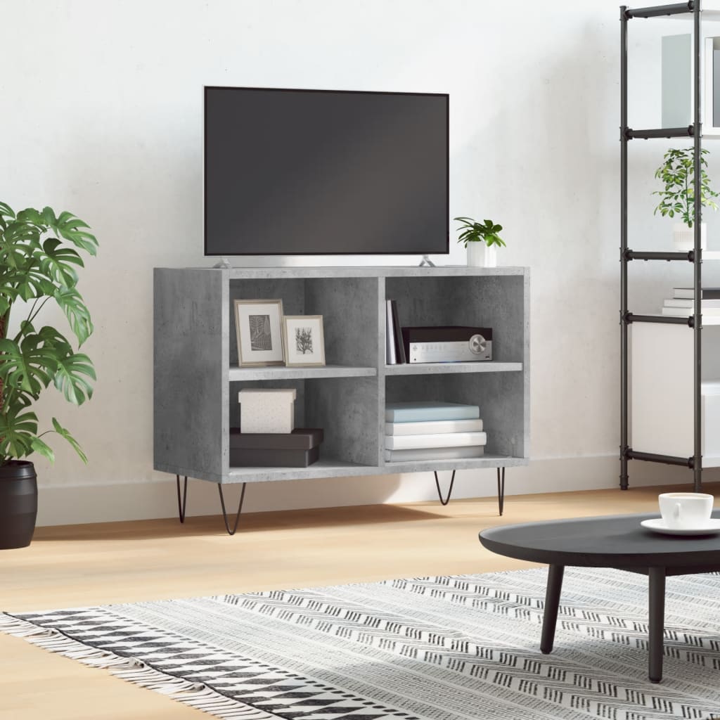 vidaXL Tv-meubel 69,5x30x50 cm bewerkt hout zwart