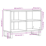 vidaXL TV cabinet 69.5x30x50 cm engineered wood white