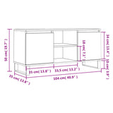 vidaXL Tv-meubel 104x35x50 cm bewerkt hout wit