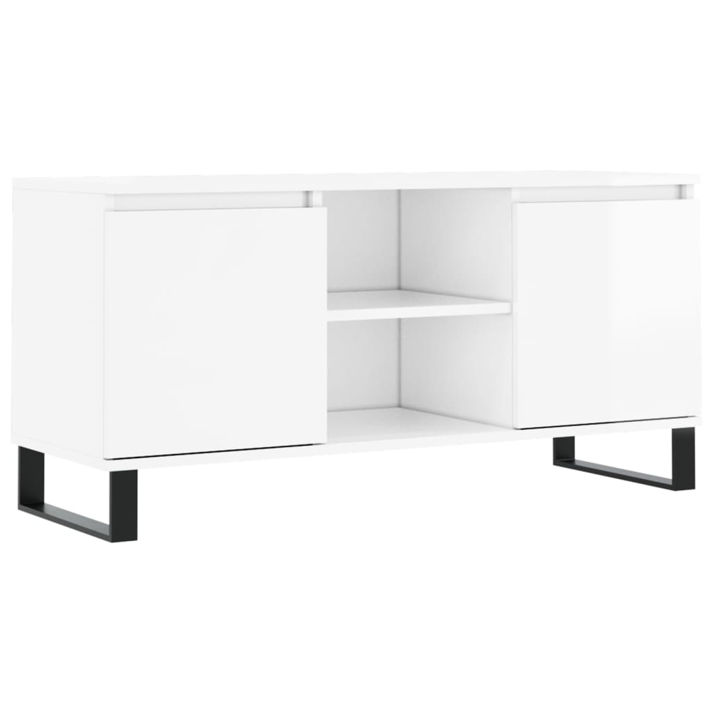 vidaXL Tv-meubel 104x35x50 cm bewerkt hout wit