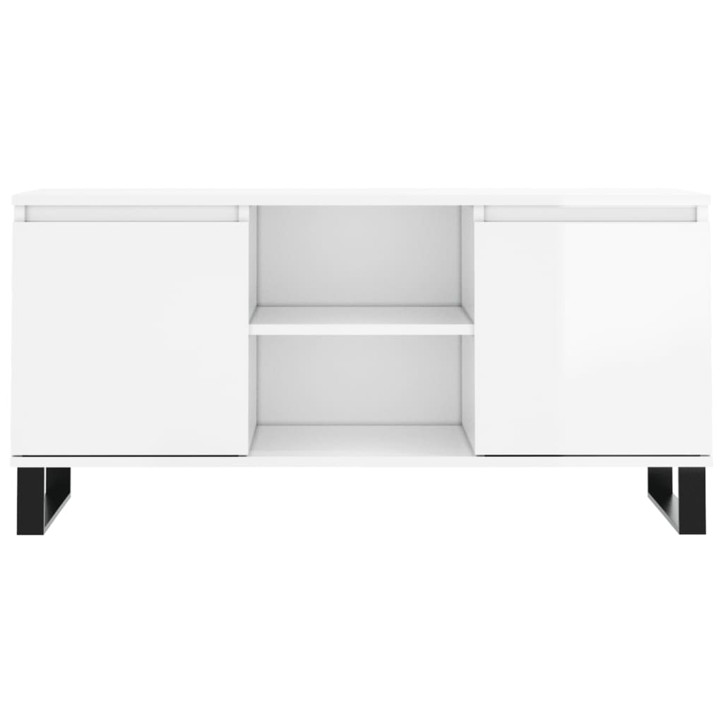 vidaXL Tv-meubel 104x35x50 cm bewerkt hout wit