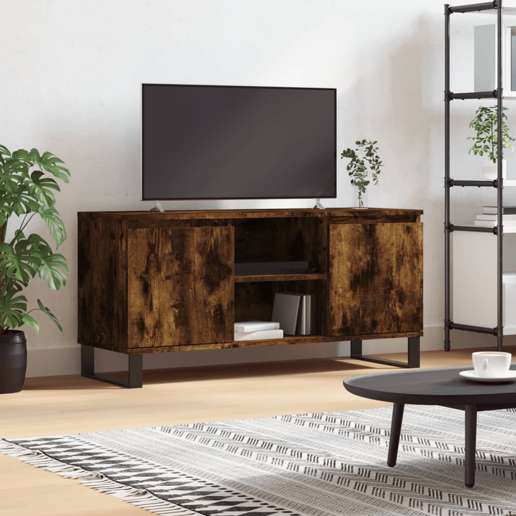 vidaXL Tv-meubel 104x35x50 cm bewerkt hout wit