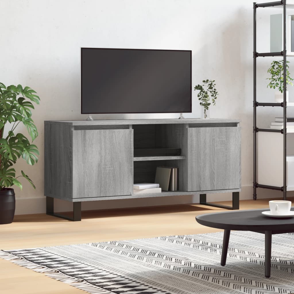 vidaXL Tv-meubel 104x35x50 cm bewerkt hout wit