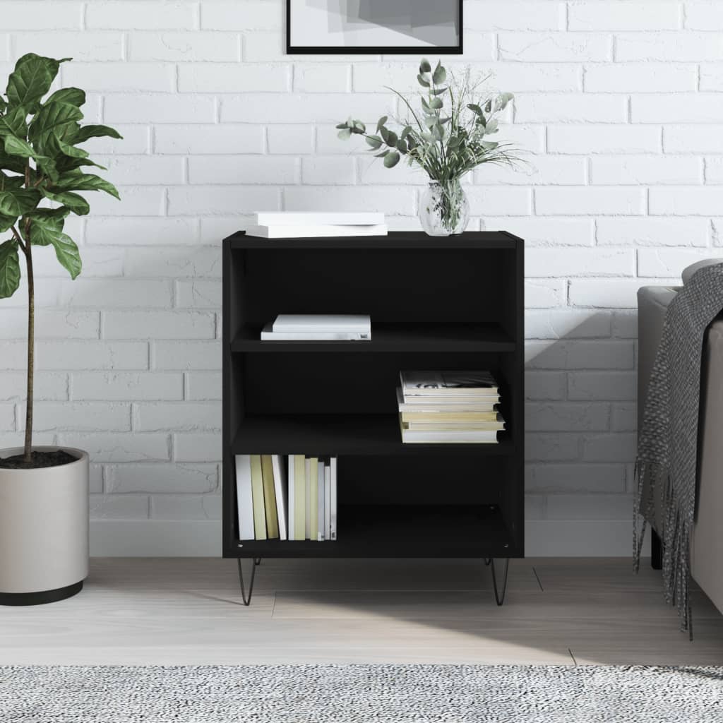 vidaXL Sideboard 57x35x70 cm engineered wood black