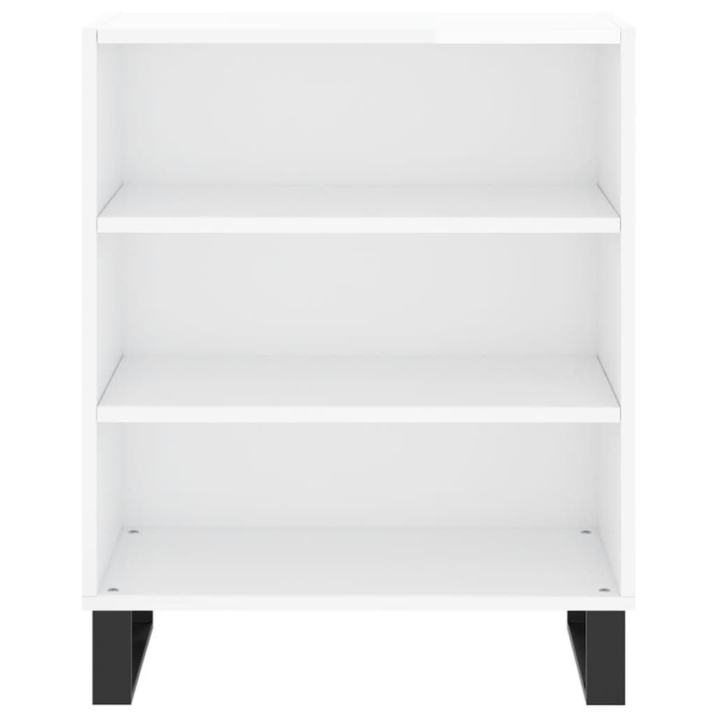 vidaXL Dressoir 57x35x70 cm bewerkt hout zwart