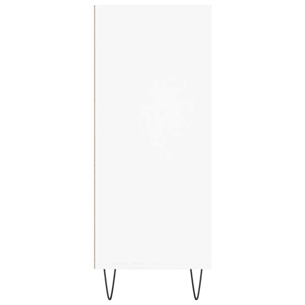 vidaXL Hoge kast 57x35x90 cm bewerkt hout wit