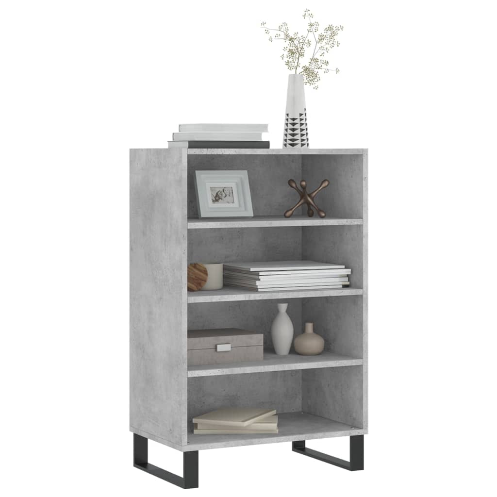 vidaXL Hoge kast 57x35x90 cm bewerkt hout wit
