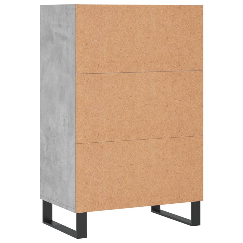 vidaXL Hoge kast 57x35x90 cm bewerkt hout wit