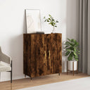 vidaXL Dressoir 69,5x34x90 cm bewerkt hout betongrijs