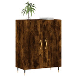 vidaXL Dressoir 69,5x34x90 cm bewerkt hout betongrijs