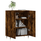 vidaXL Dressoir 69,5x34x90 cm bewerkt hout betongrijs