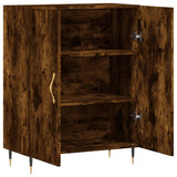vidaXL Dressoir 69,5x34x90 cm bewerkt hout betongrijs