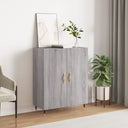 vidaXL Dressoir 69,5x34x90 cm bewerkt hout betongrijs