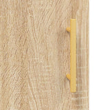 vidaXL Dressoir 69,5x34x90 cm bewerkt hout hoogglans wit