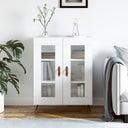 vidaXL Dressoir 69,5x34x90 cm bewerkt hout wit