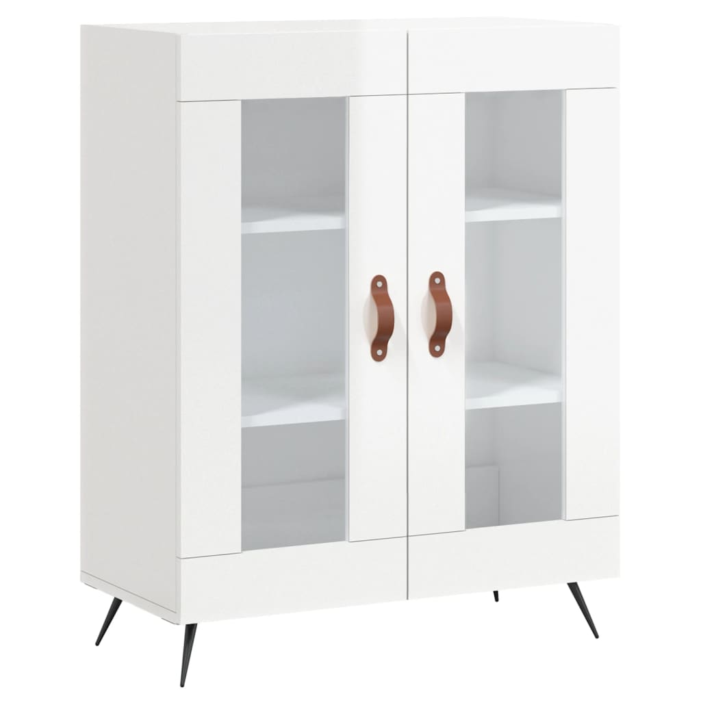 vidaXL Dressoir 69,5x34x90 cm bewerkt hout wit