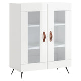 vidaXL Dressoir 69,5x34x90 cm bewerkt hout wit