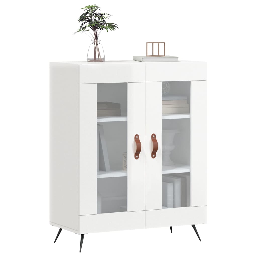 vidaXL Dressoir 69,5x34x90 cm bewerkt hout wit