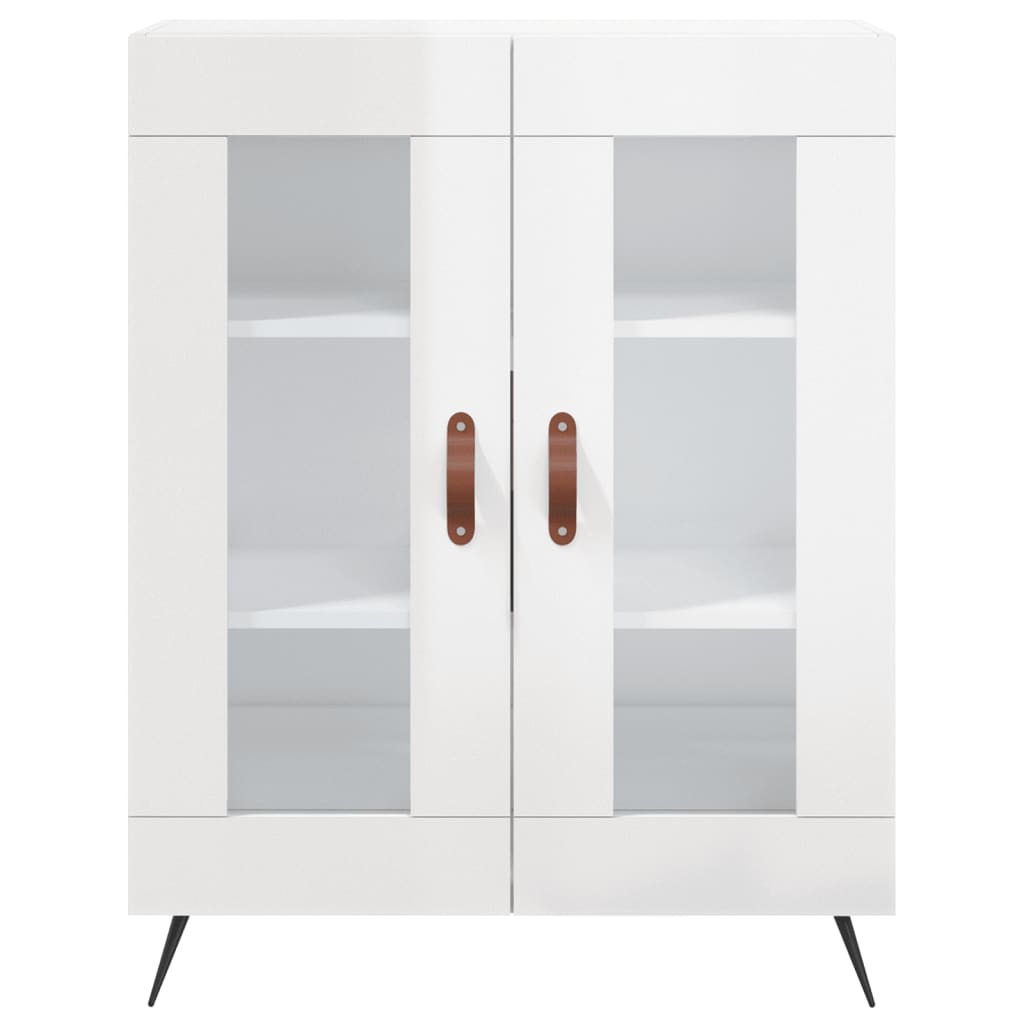 vidaXL Dressoir 69,5x34x90 cm bewerkt hout wit
