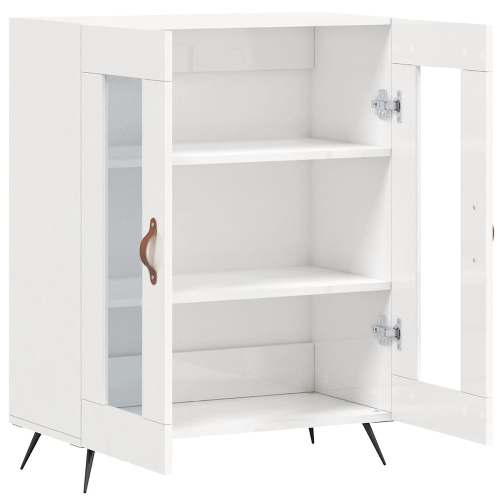vidaXL Dressoir 69,5x34x90 cm bewerkt hout wit