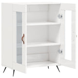 vidaXL Dressoir 69,5x34x90 cm bewerkt hout wit