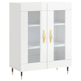 vidaXL Dressoir 69,5x34x90 cm bewerkt hout zwart