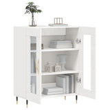 vidaXL Dressoir 69,5x34x90 cm bewerkt hout zwart
