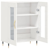 vidaXL Dressoir 69,5x34x90 cm bewerkt hout zwart