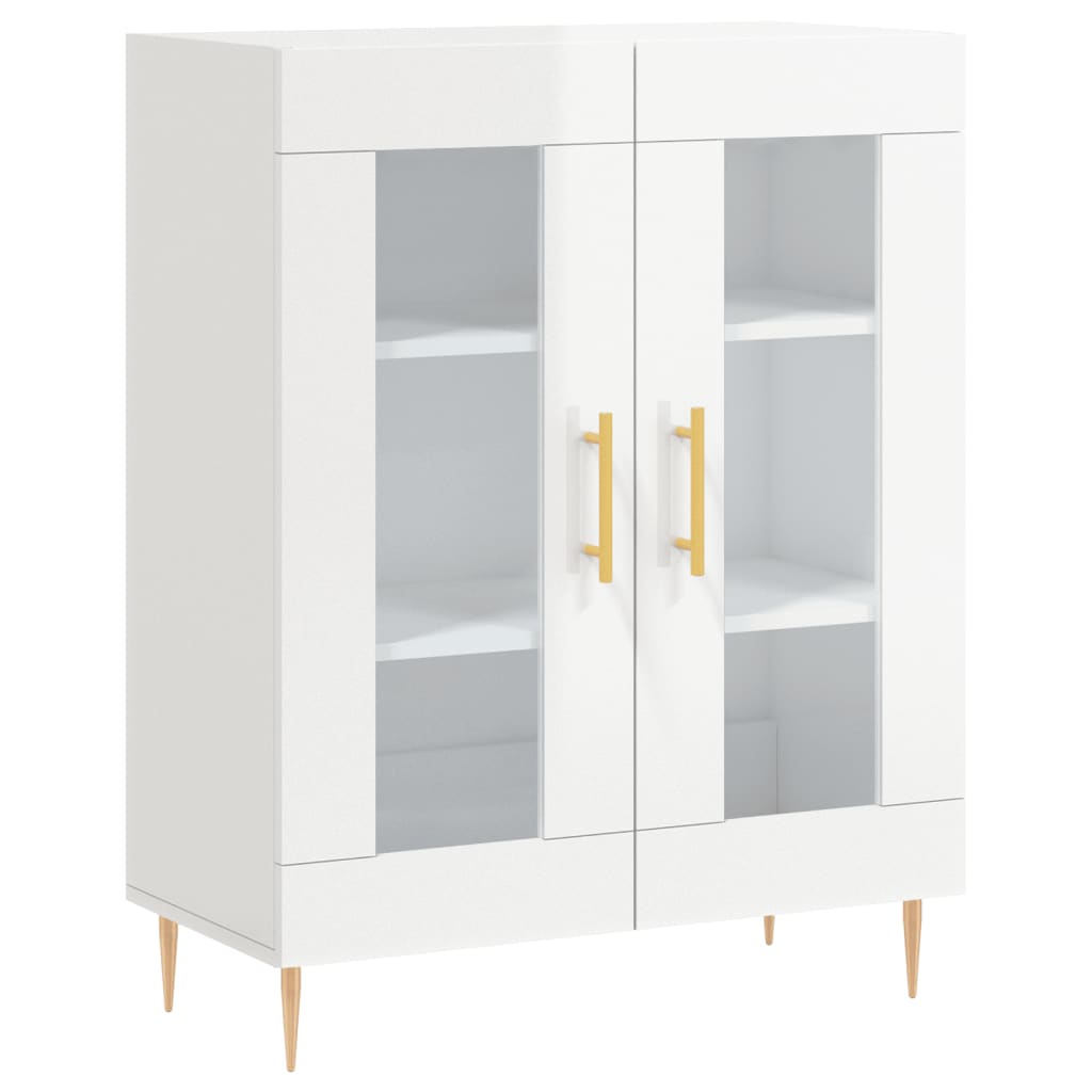 vidaXL Dressoir 69,5x34x90 cm bewerkt hout wit