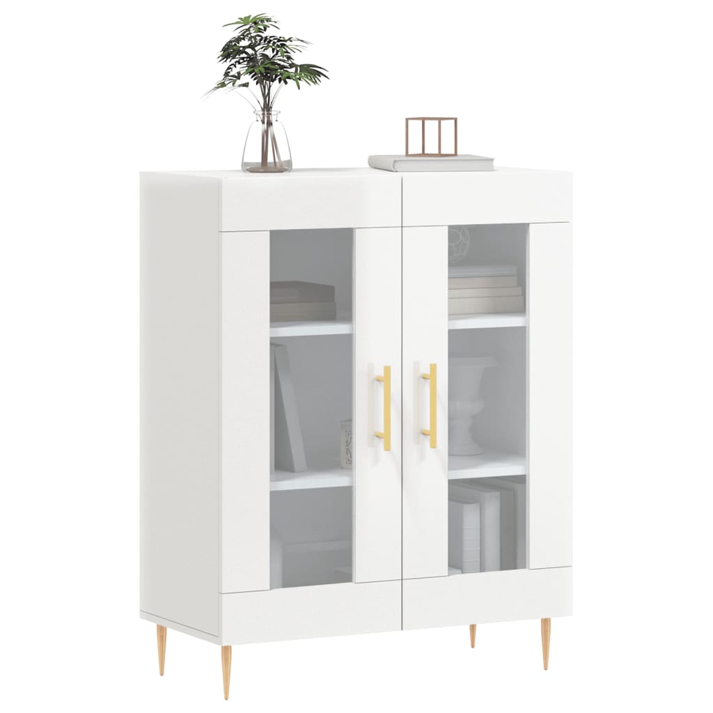 vidaXL Dressoir 69,5x34x90 cm bewerkt hout wit