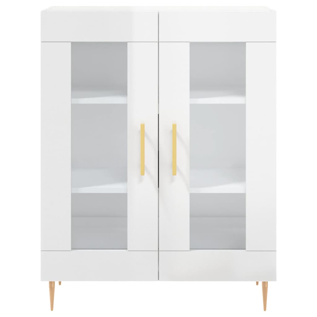 vidaXL Dressoir 69,5x34x90 cm bewerkt hout wit