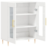 vidaXL Dressoir 69,5x34x90 cm bewerkt hout wit