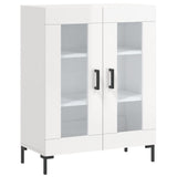 vidaXL Sideboard 69.5x34x90 cm engineered wood high gloss white