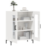 vidaXL Sideboard 69.5x34x90 cm engineered wood high gloss white