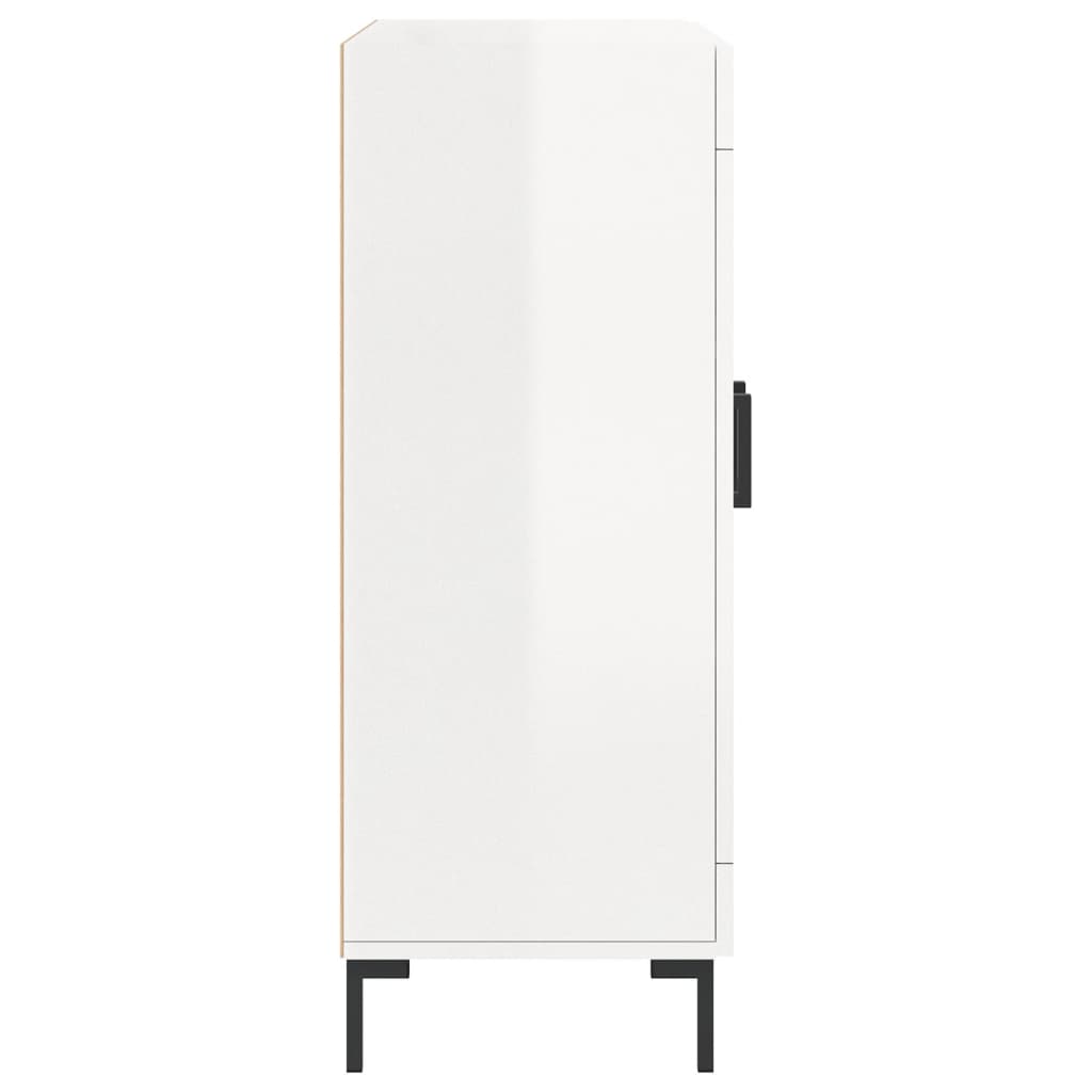 vidaXL Sideboard 69.5x34x90 cm engineered wood high gloss white