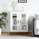 vidaXL Dressoir 69,5x34x90 cm bewerkt hout wit