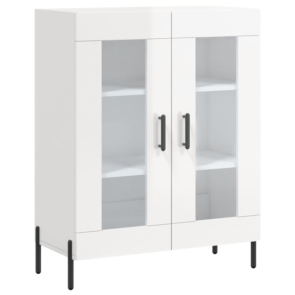 vidaXL Dressoir 69,5x34x90 cm bewerkt hout wit