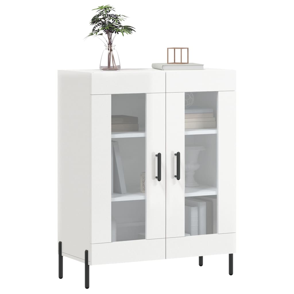 vidaXL Dressoir 69,5x34x90 cm bewerkt hout wit