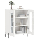 vidaXL Dressoir 69,5x34x90 cm bewerkt hout wit