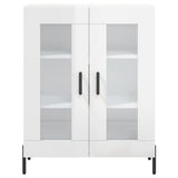 vidaXL Dressoir 69,5x34x90 cm bewerkt hout wit