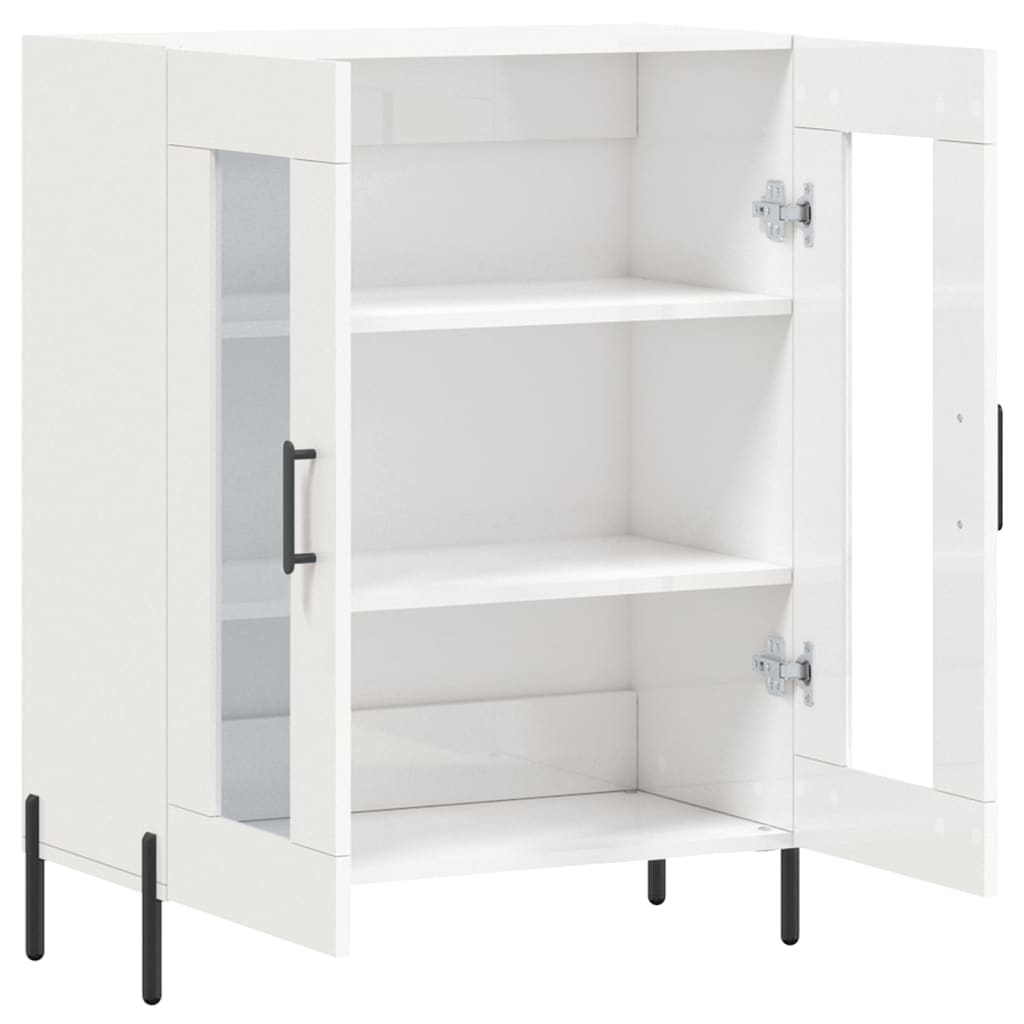 vidaXL Dressoir 69,5x34x90 cm bewerkt hout wit