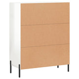 vidaXL Dressoir 69,5x34x90 cm bewerkt hout wit